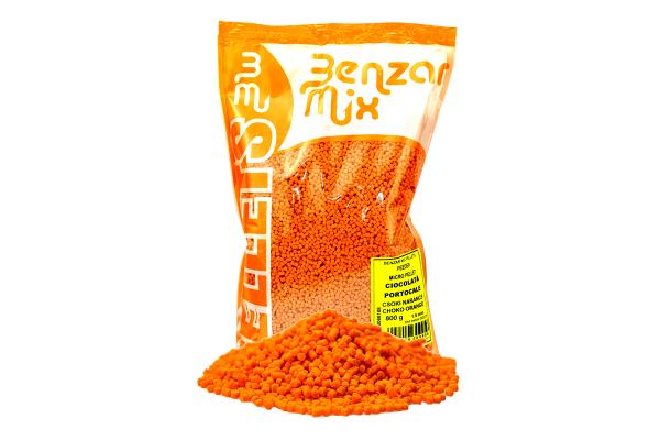 BENZAR MIX MICROPELLET FEEDER 800G CSOKI NARANCS 1.5MM