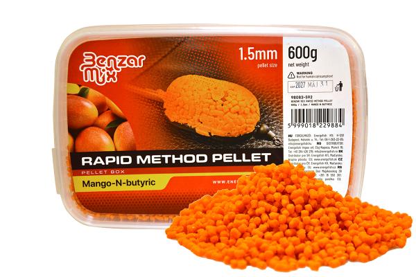 BENZAR RAPID METHOD PELLET MANGÓ&VAJSAV 1,5MM 600GR