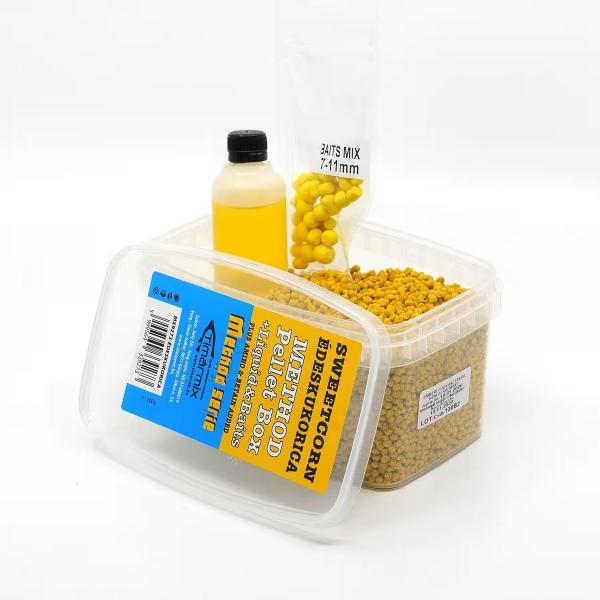 TIMÁR MIX PELLET BOX+LIQUID+BAITS MIX (GRATIS) SWEETCORN 500G
