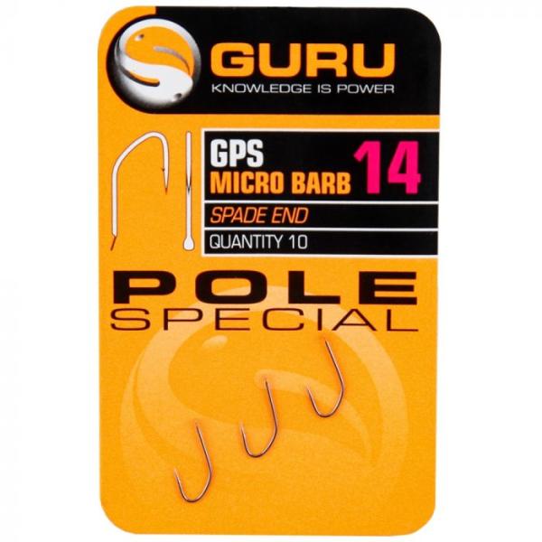 GURU Pole Special Hook Size 16 (Barbed/Spade End)