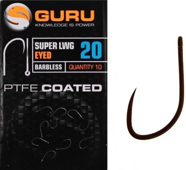 GURU Super LWG Hook Size 16 (Barbless/Spade End)