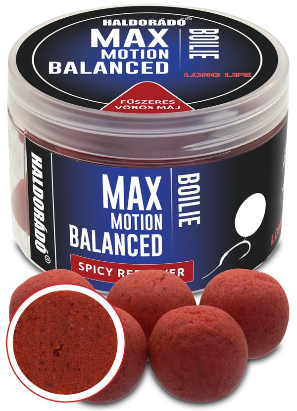 Haldorádó MAX MOTION Boilie Balanced 20 mm - Fűszeres Vörös Máj