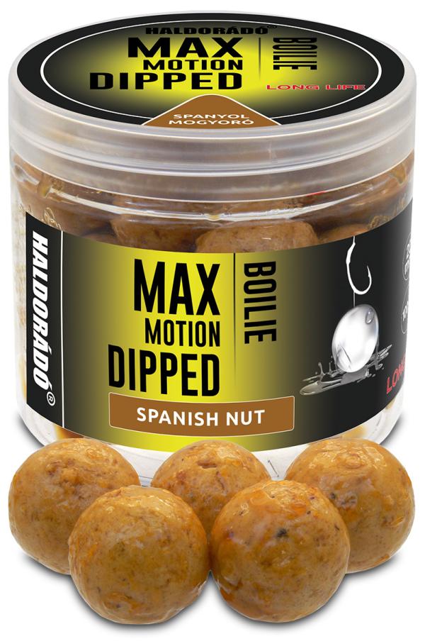 Haldorádó MAX MOTION Boilie Dipped 20 mm - Spanyol Mogyoró
