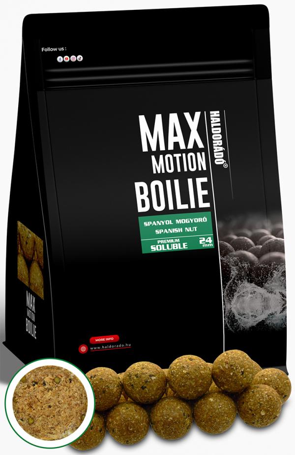 Haldorádó MAX MOTION Boilie Premium Soluble 24 mm - Spanyol Mogyoró