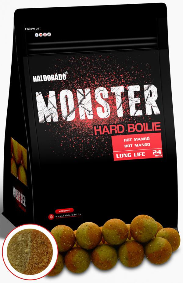 Haldorádó MONSTER Hard Boilie 24+ - Hot Mangó