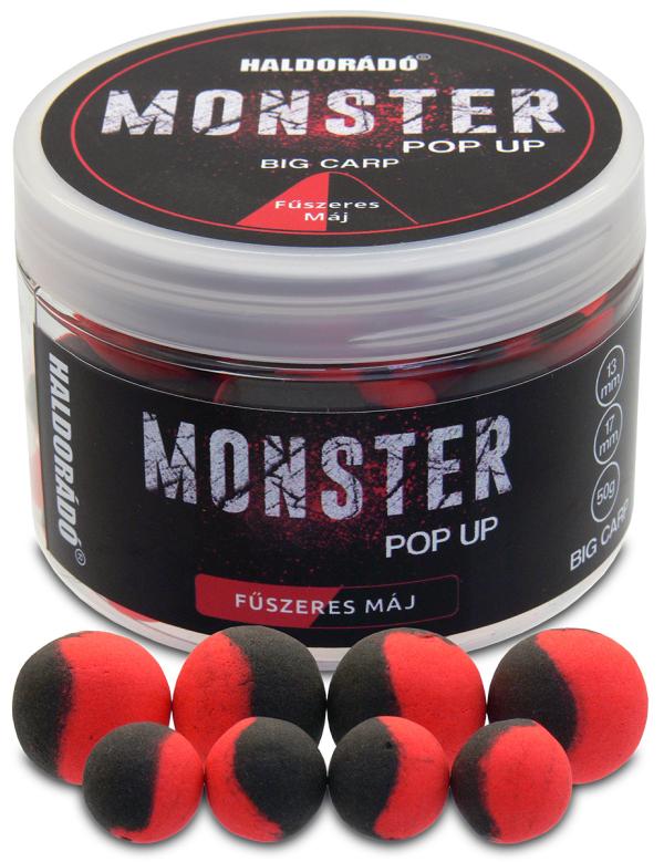 Haldorádó MONSTER Pop Up Big Carp 13, 17 mm  - Fűszeres Máj