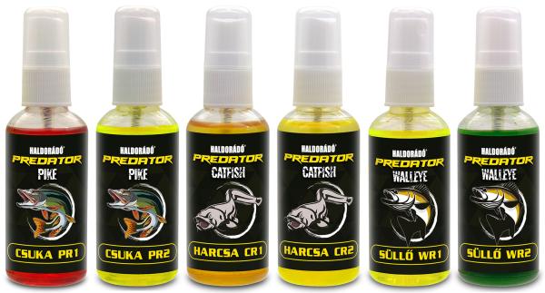 Haldorádó PREDATOR ragadozó aroma spray - MIX-6 / 6 íz egy dobozban