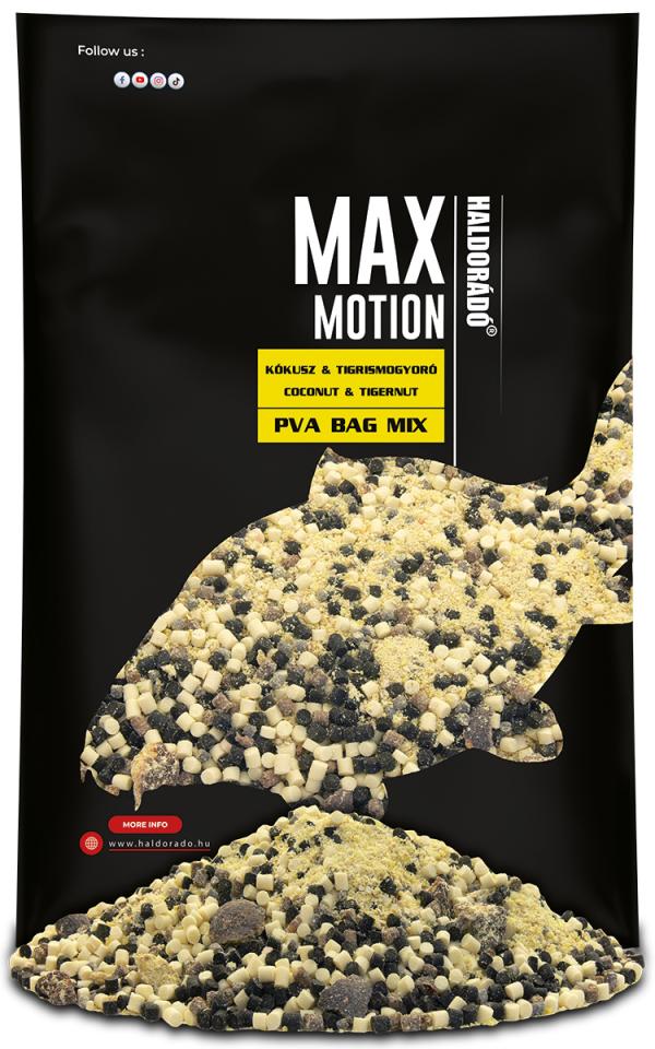 Haldorádó MAX MOTION PVA Bag Mix - Kókusz & Tigrismogyoró