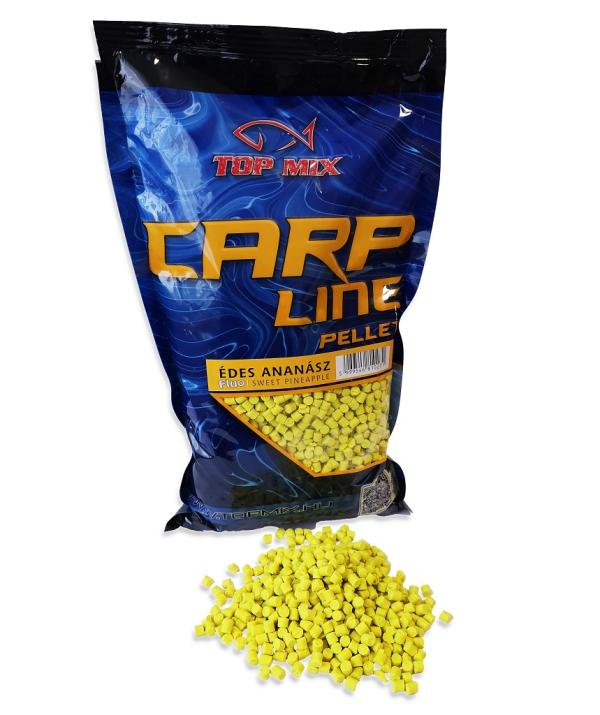 TOP MIX Carp Line Fluoro etető pellet, Édes Ananász