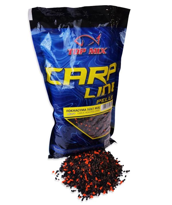 TOP MIX Carp Line Micro etető pellet: Fokhagyma - Sült máj