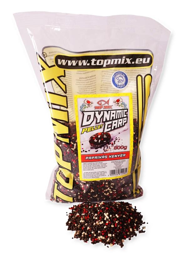 TOP MIX Dynamic Carp etető pellet, Paprikás kenyér