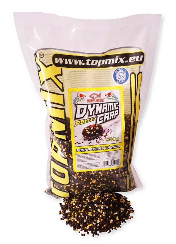 TOP MIX Dynamic Carp etető pellet, Fokhagymás lángos