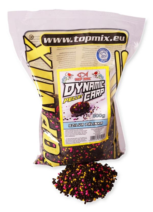 TOP MIX Dynamic Carp etető pellet, Szilva pálinka