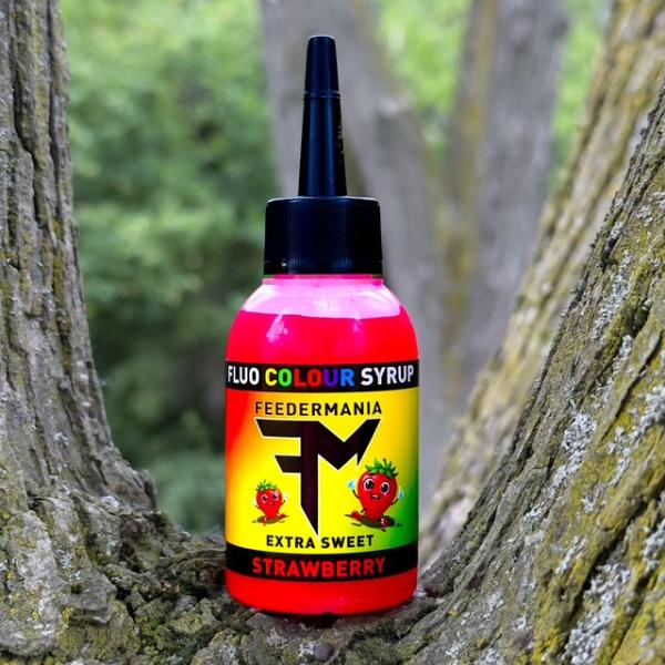 Feedermánia Fluo Colour Syrup - Strawberry