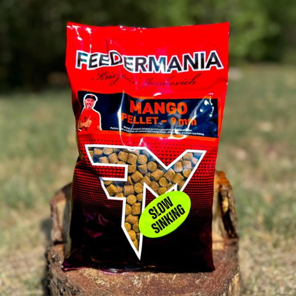 Feedermánia Slow Sinking Pellet 9mm - Mango