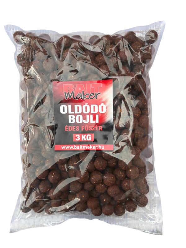BAIT MAKER Oldódó bojli 24 mm Édes Fűszer 3 kg