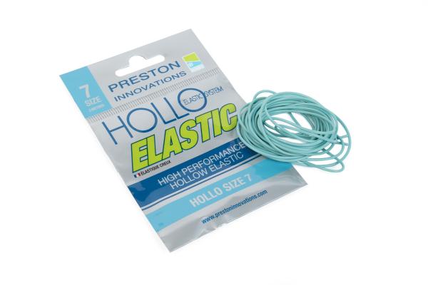 PRESTON HOLLO ELASTIC SIZE 7h SKY BLUE (VILÁGOS KÉK 1,2mm)