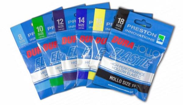 PRESTON DURA HOLLO ELASTIC - SIZE 8 - DARK BLUE (SÖTÉT KÉK 1,4mm)